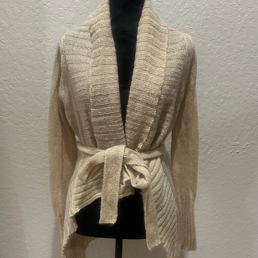 Moda International Cream Cardigan Sweater